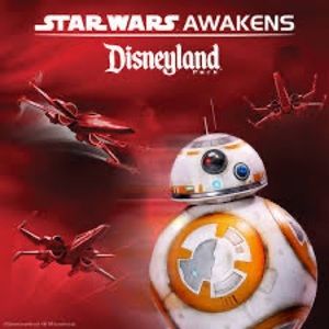RARE BB8 Star Wars Awakens Disneyland Poster